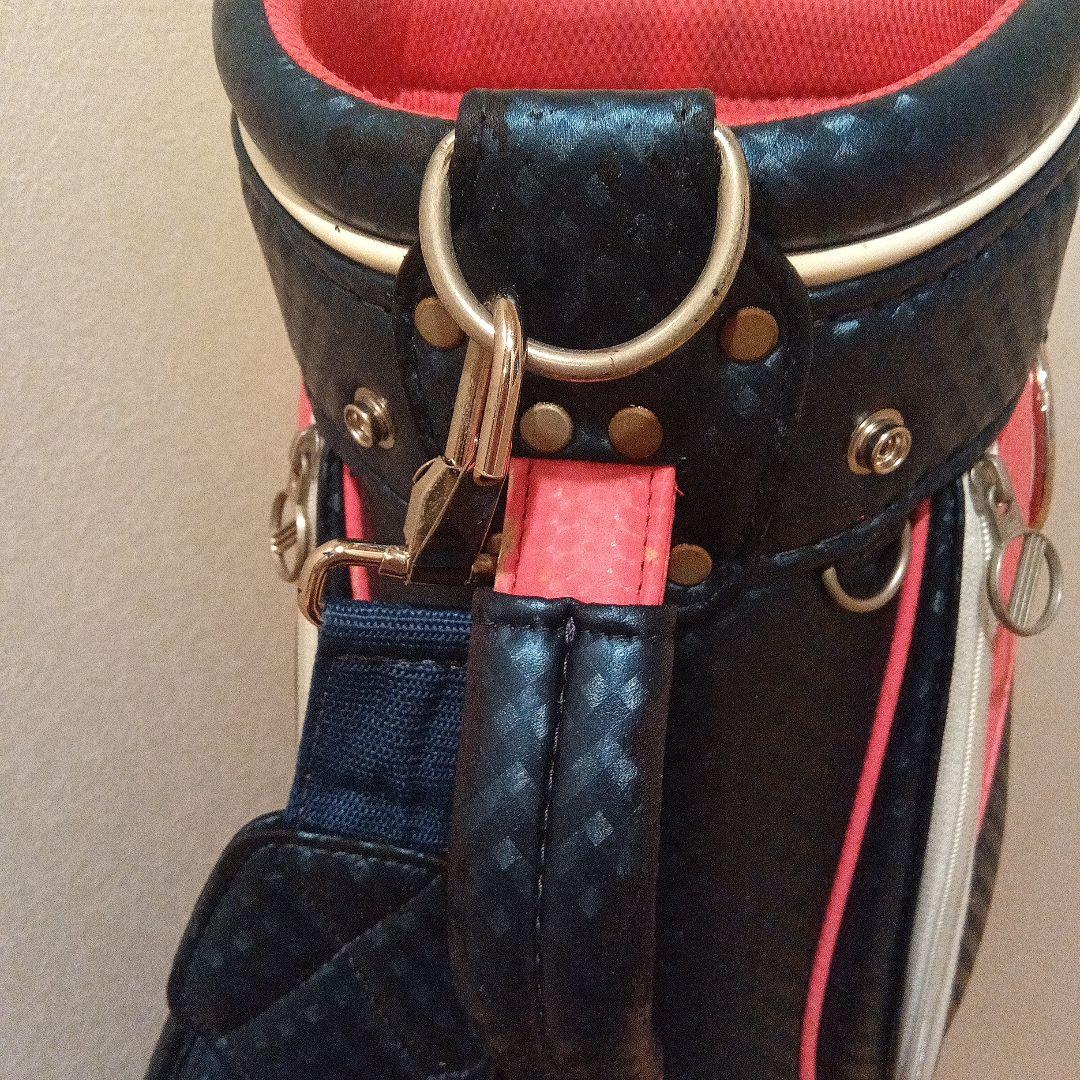 adidas キャディバッグ ネイビー/ピンク