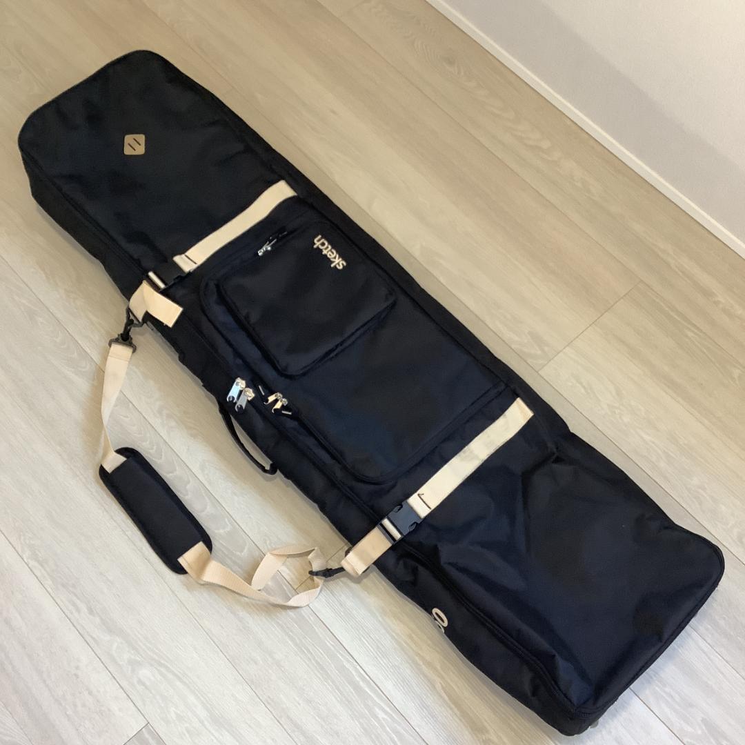 062 sketchウィーリー キャリースノーボードバッグキャスター150cm