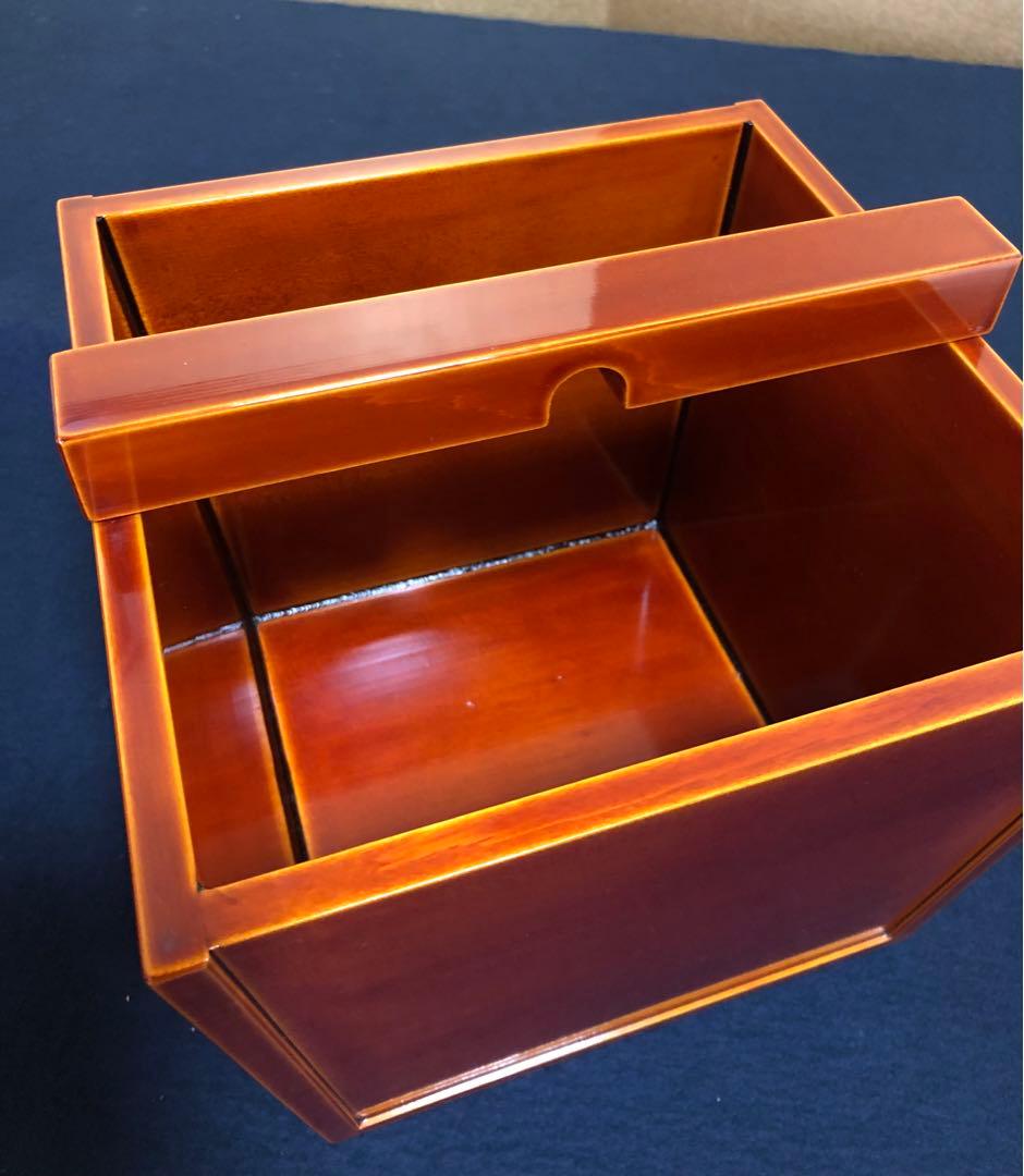 《R》茶道具 春慶塗 釣瓶水指 元箱　251222か2