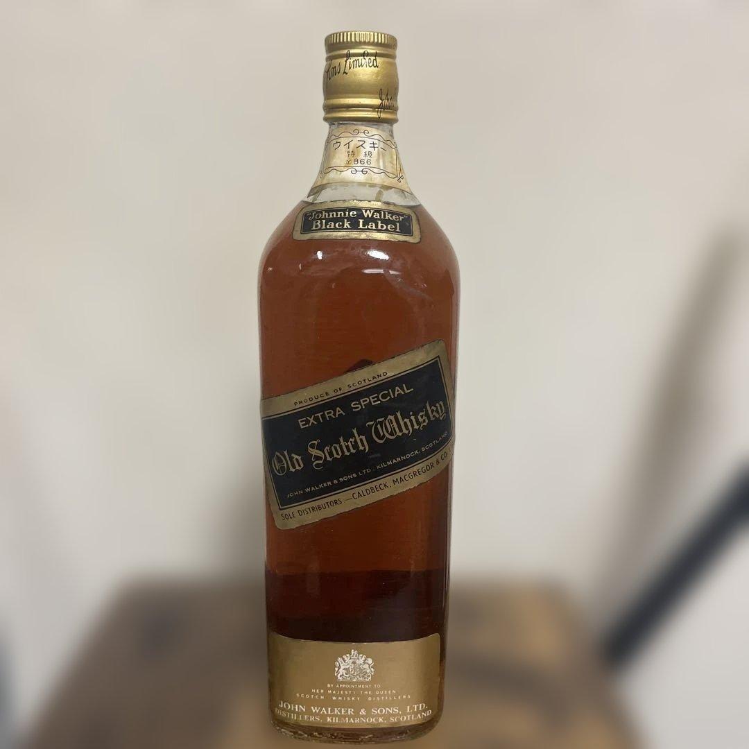 未開封　ジョニーウォーカー ブラック　金キャップ 黒ラベル　古酒　希少