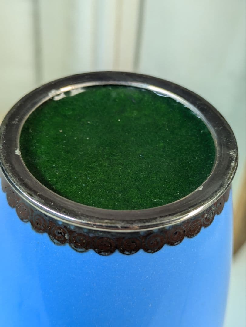 myday公式アカウント様　七宝花瓶　尾張七宝　花鳥　壺　骨董　七宝細工　古玩