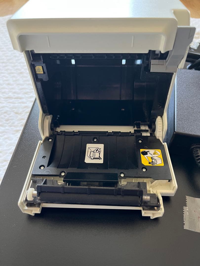 サーマルプリンターRP-F10、電源アダプター、キャッシュドロア、鍵付き