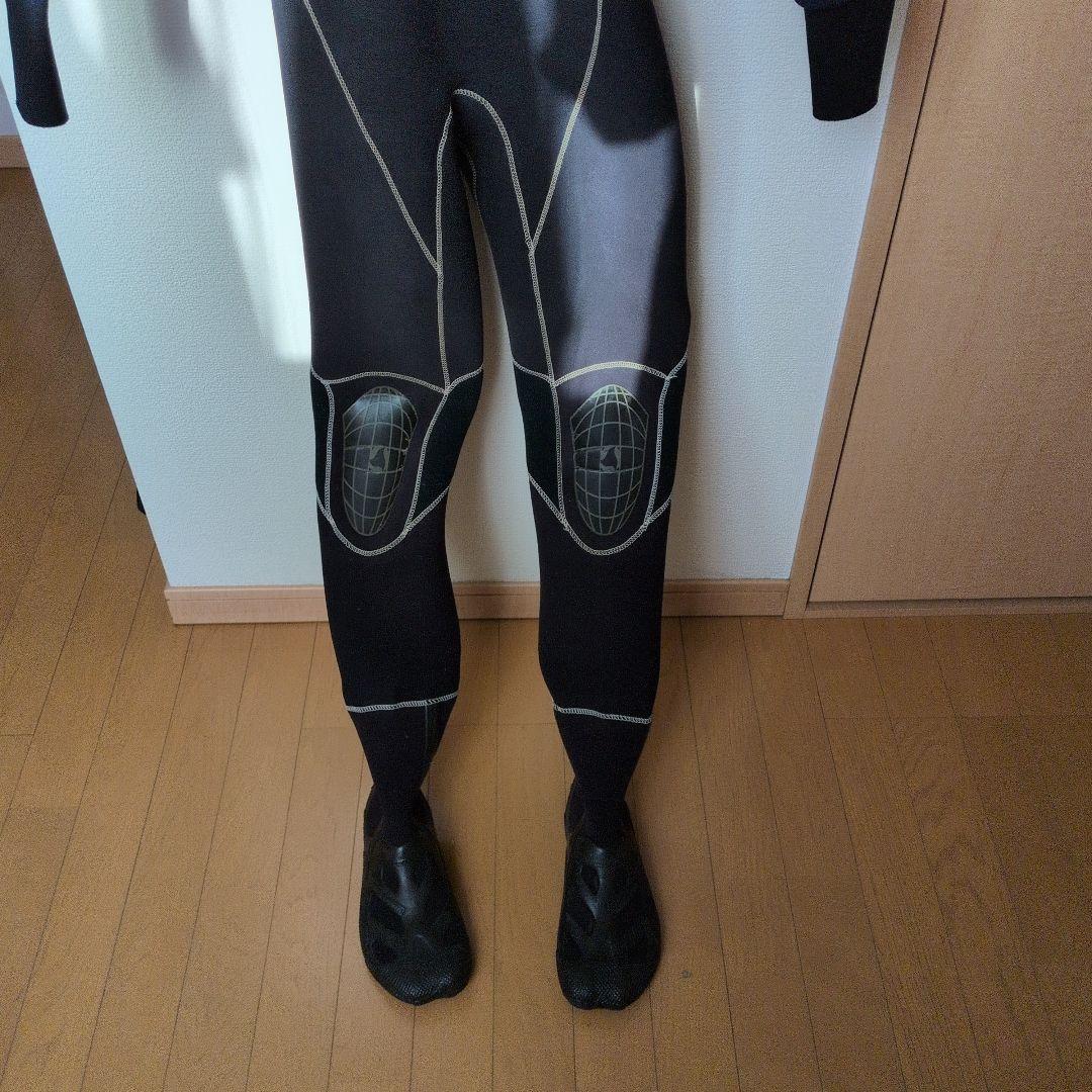 RTD ブラックドライスーツ 膝パッド付き