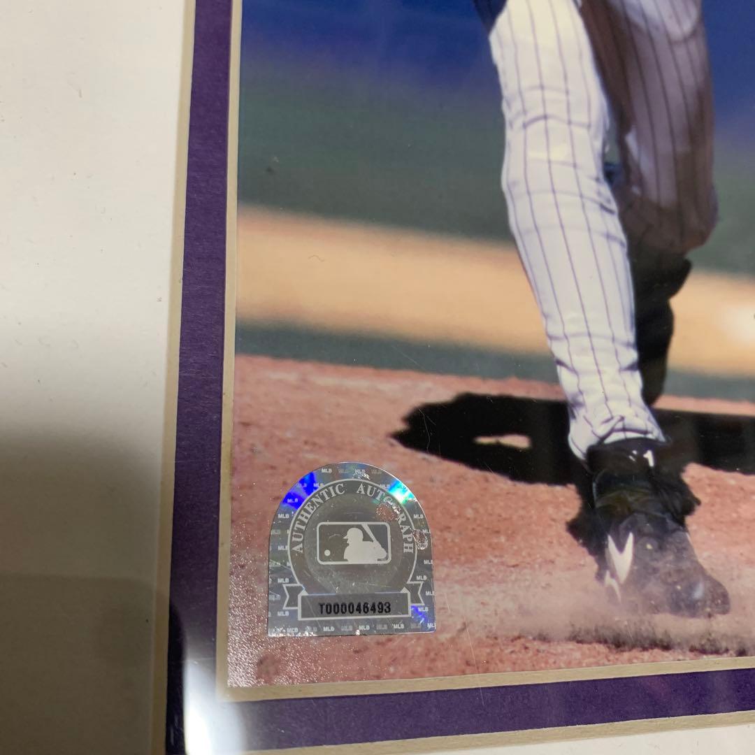 MLB公式鑑定ホログラム付 ランディジョンソン 直筆サイン入り　フォトプラーク