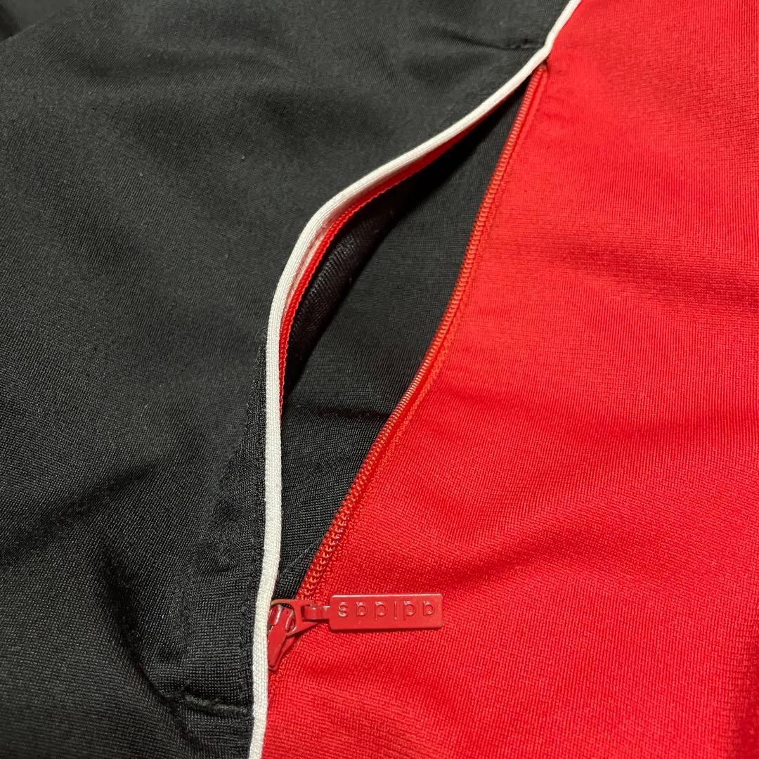 adidas ACミラン ジャージ 黒/赤アンセムジャケット