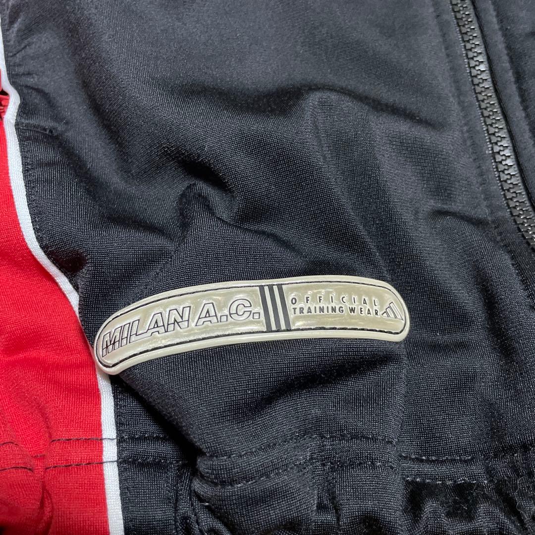 adidas ACミラン ジャージ 黒/赤アンセムジャケット