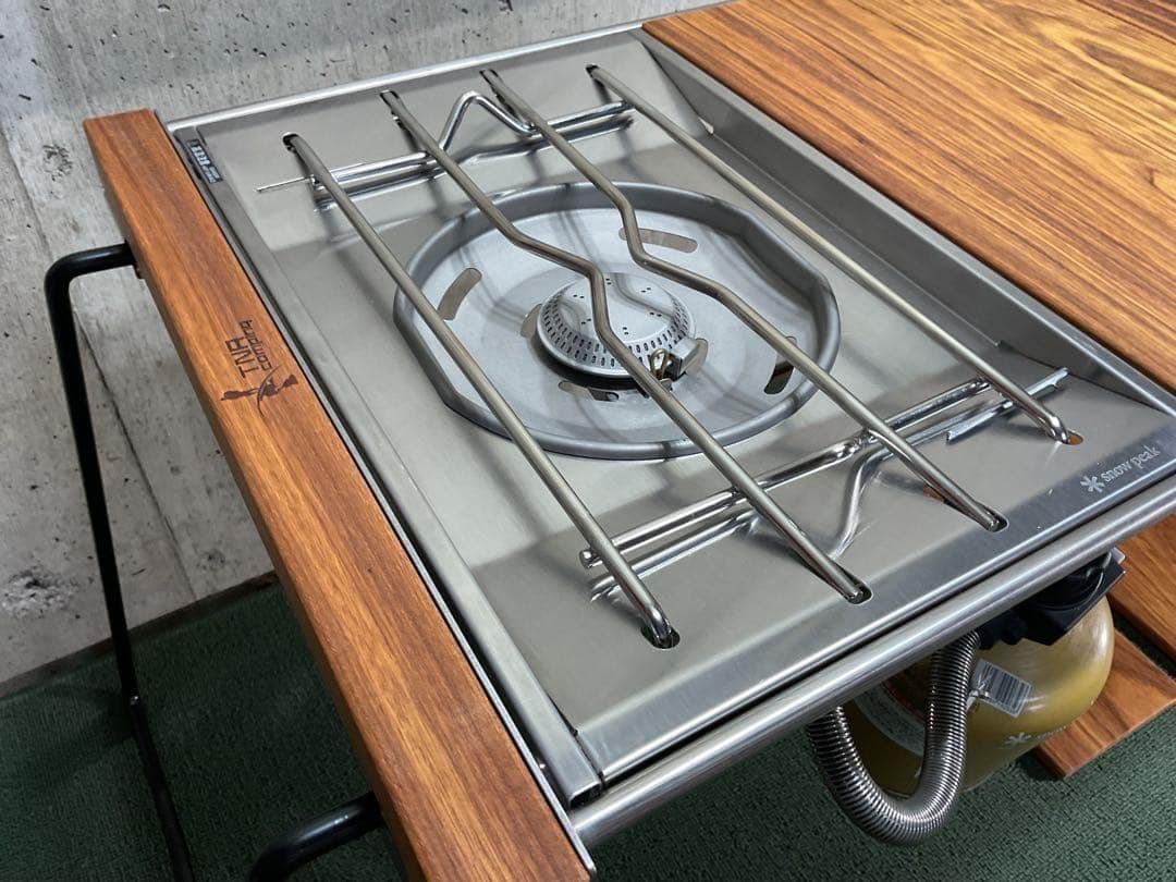 新品 スリムテーブル IGT規格 ケース付 ＆ スノーピーク フラットバーナー