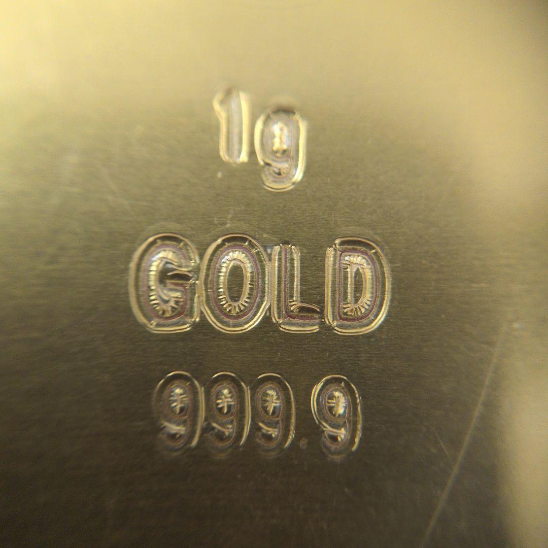 【ラスト1枚】徳力本店 純金 1g カード 24金 K24 ゴールド GOLD