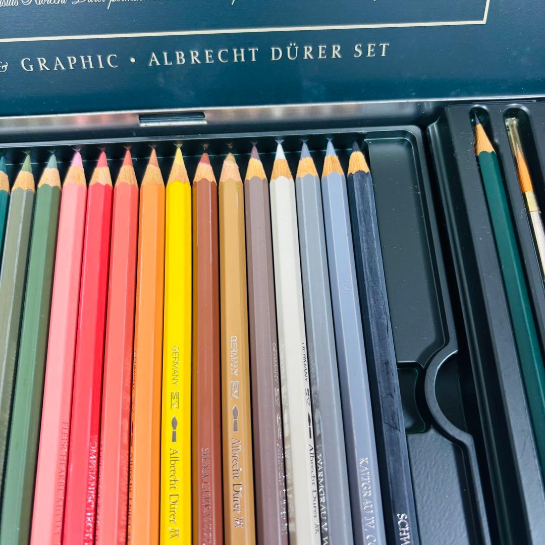 【未使用級】FABER-CASTELL 48色水彩色鉛筆 アルブレヒトデューラー