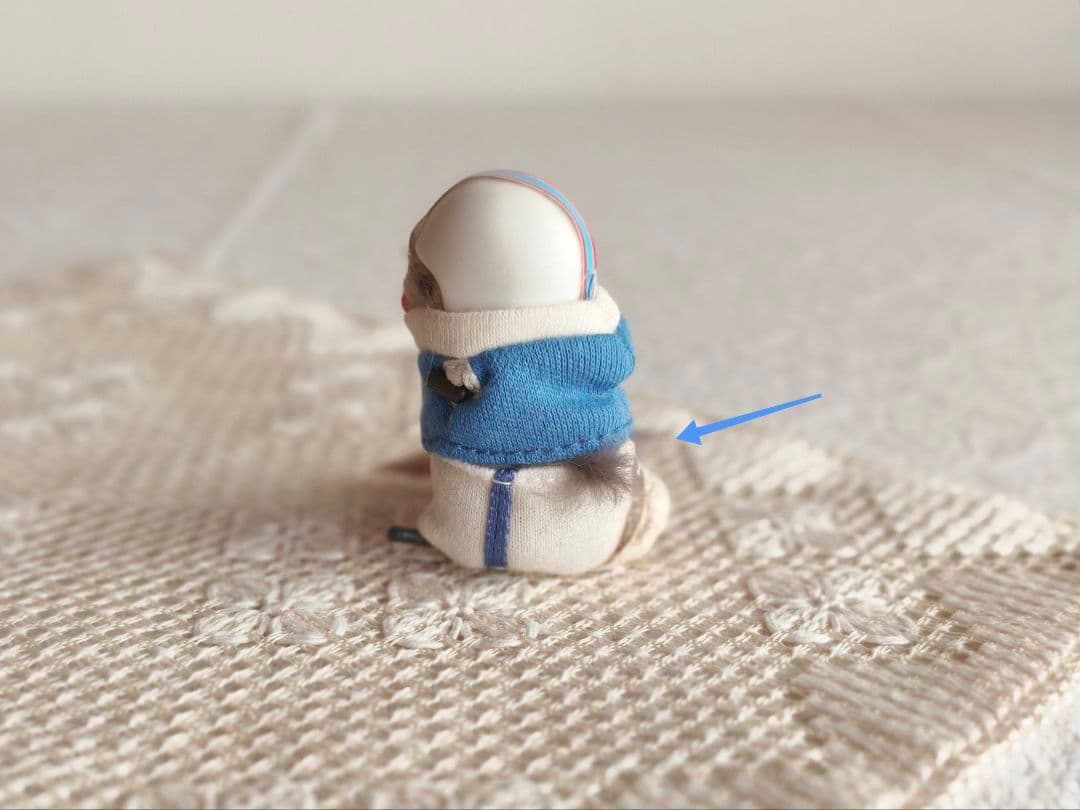 * vintage figure ❀ふんわり可愛い ラグビー選手の ネズミくん