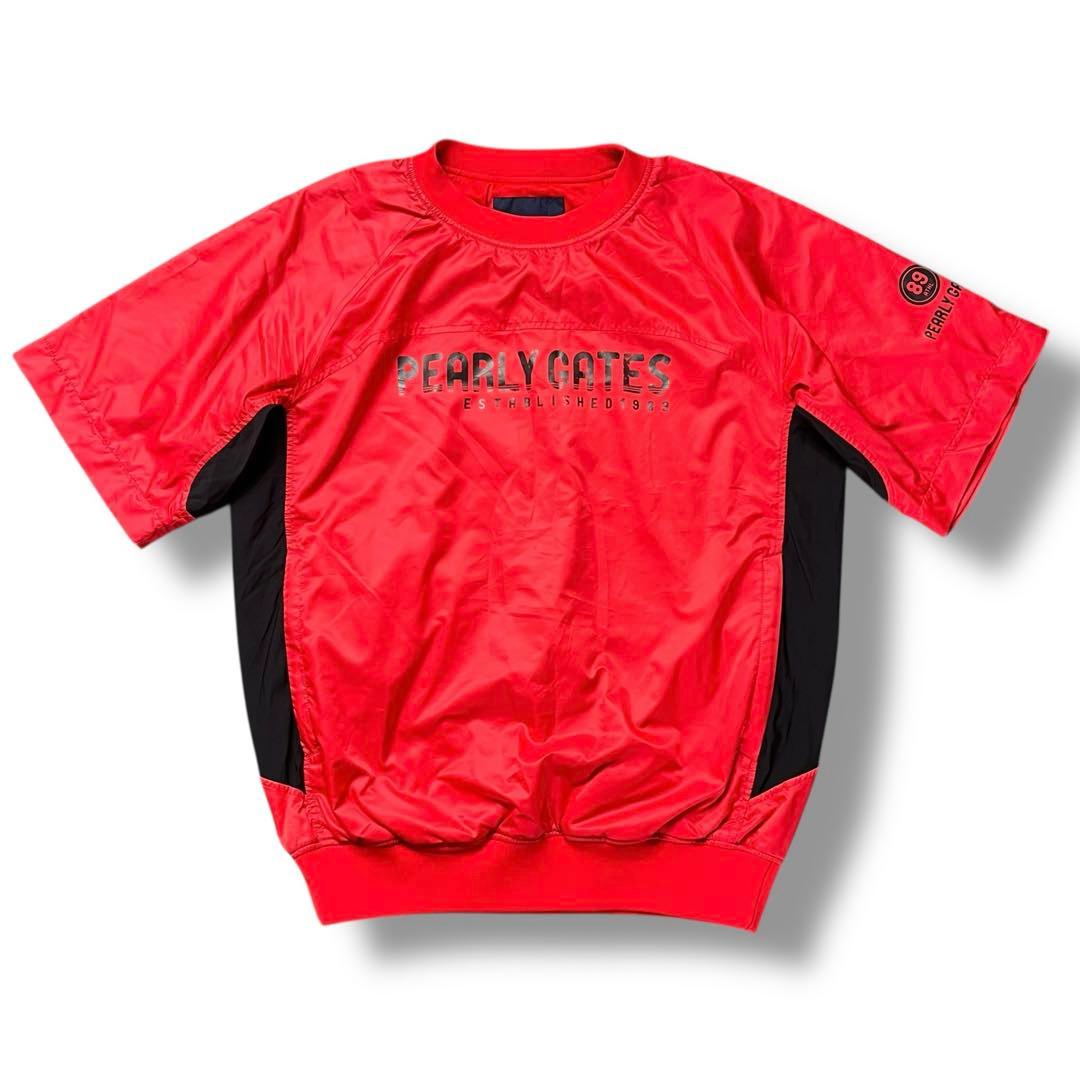 美品 PEARLY GATES 2WAY ナイロン プルオーバー ゴルフウェア