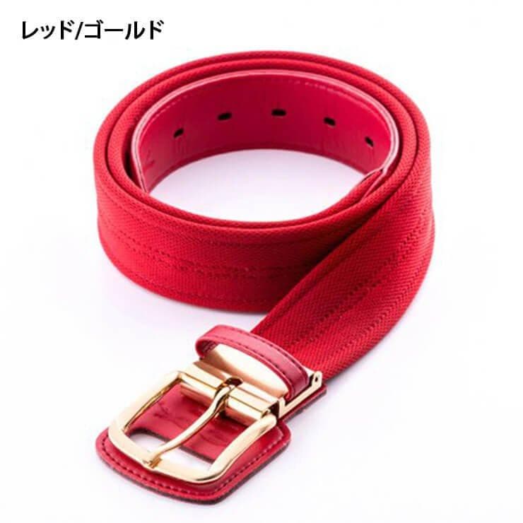 【究極の野球専用ベルト】 コアエナジー 3　サイズ調整可能　レッド/ゴール