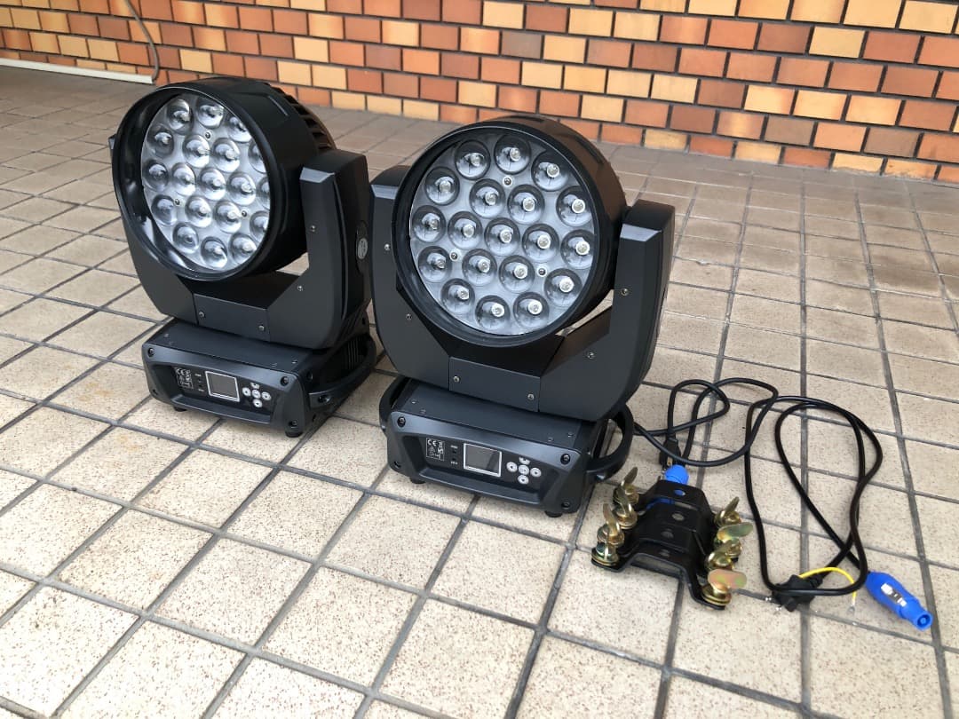 LED ムービングライト RGBW 19×15w 2台セット