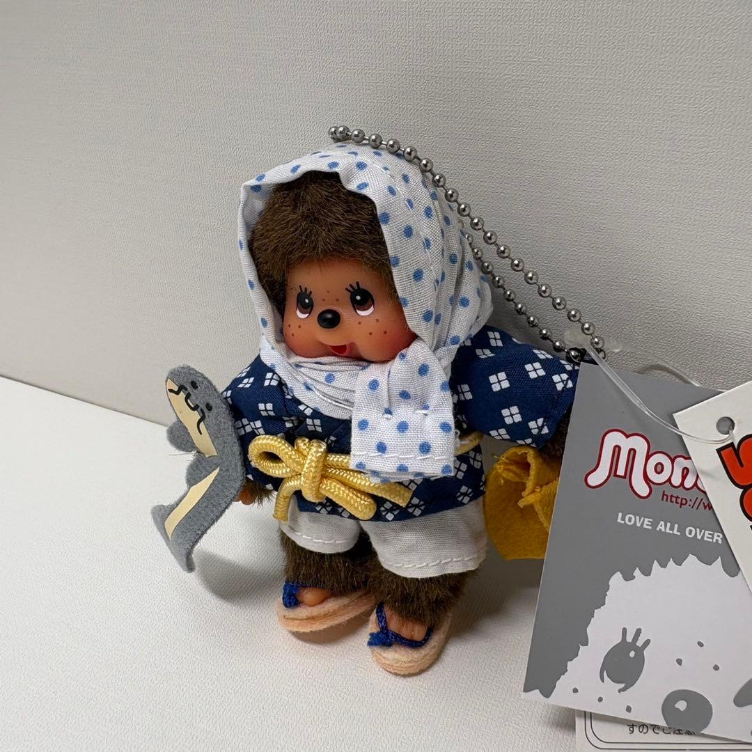 新品 日本浪漫紀行 島根 安来節 モンチッチ キーホルダー 2349