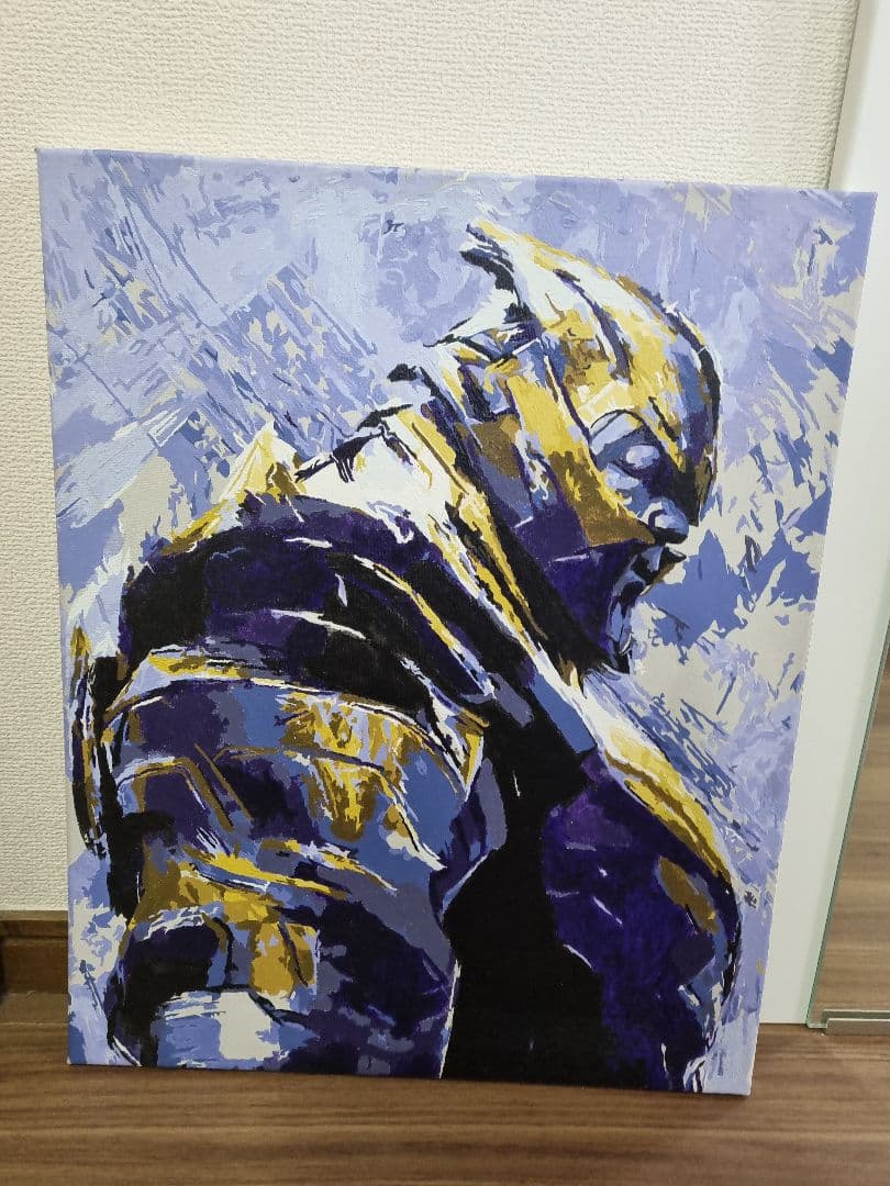 サノス 油彩画 キャンバスフレーム付き