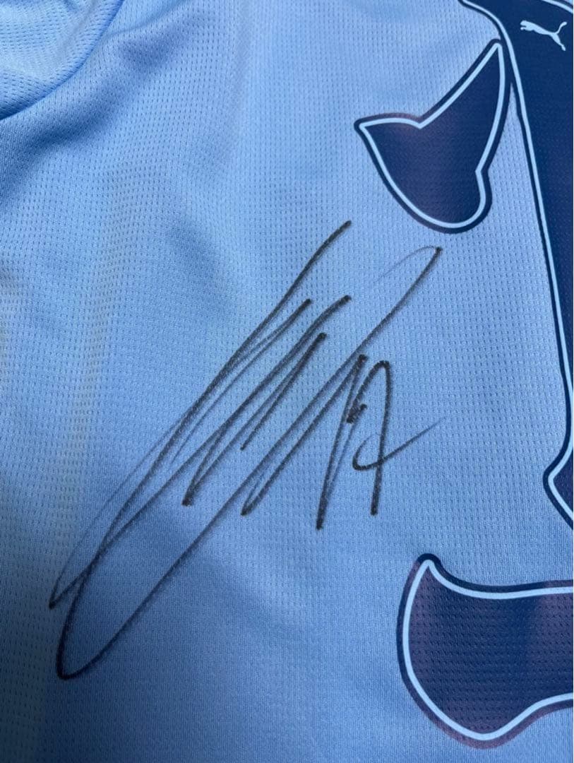 非売品 当選者限定 デブライネ直筆サイン シティ来日2023ユニ