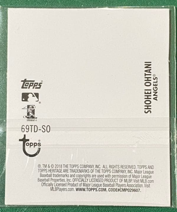 大谷翔平 2018 TOPPS HERITAGE MINI DECAL RC