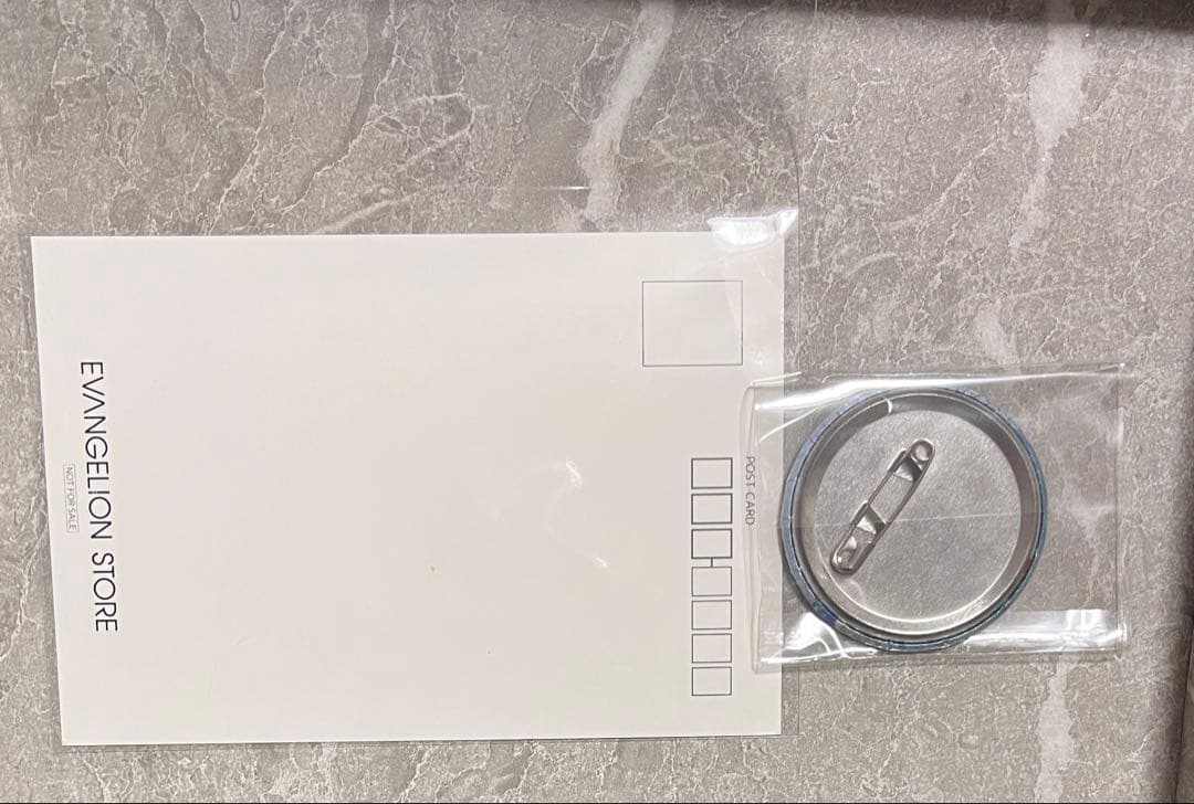 エヴァンゲリオン 綾波レイ 缶バッジ ポストカード