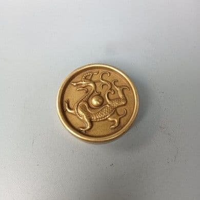 四神獣 書法 圧紙 黄銅 細工 重厚 極少品 文鎮 文房四宝 鎮尺 置物