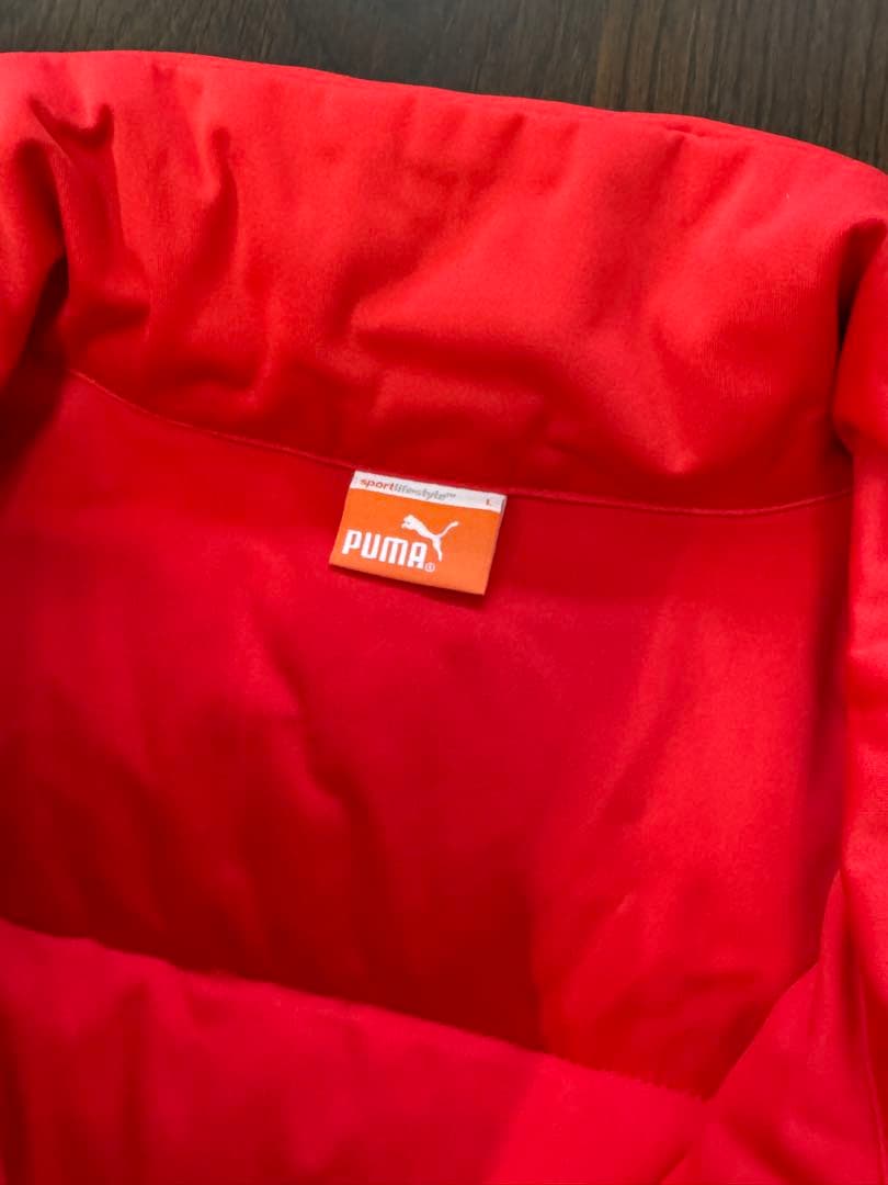 PUMA レッド ダウンジャケット Lサイズ
