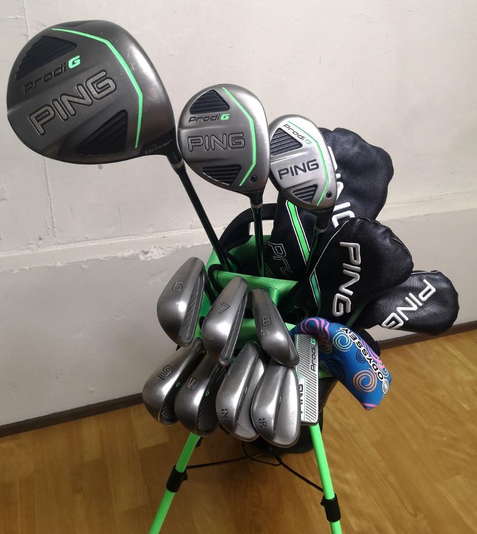 PING Prodi G ジュニア用クラブ11本／バッグフルセット