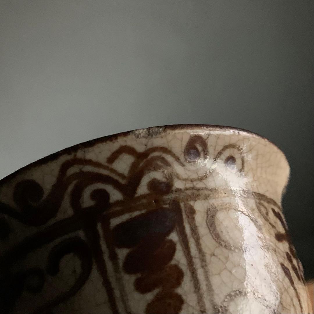 絵瀬戸 盃 ぐい呑み ちょこ 酒器No.2 古美術 古道具 アンティーク