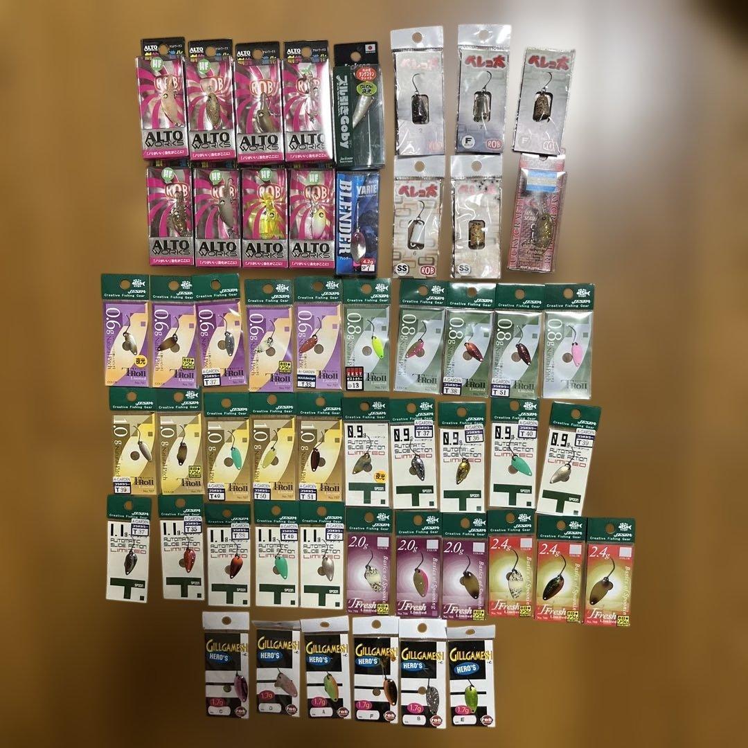 新品未使用品　トラウトエリア用ルアー　53個セット