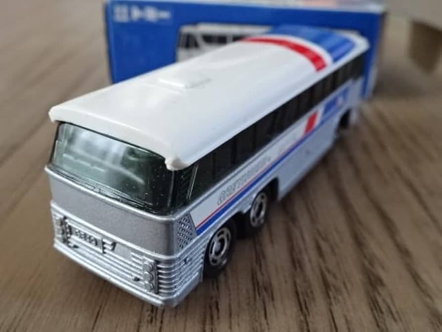 トミカ　青箱★F49★グレイハウンドバス
