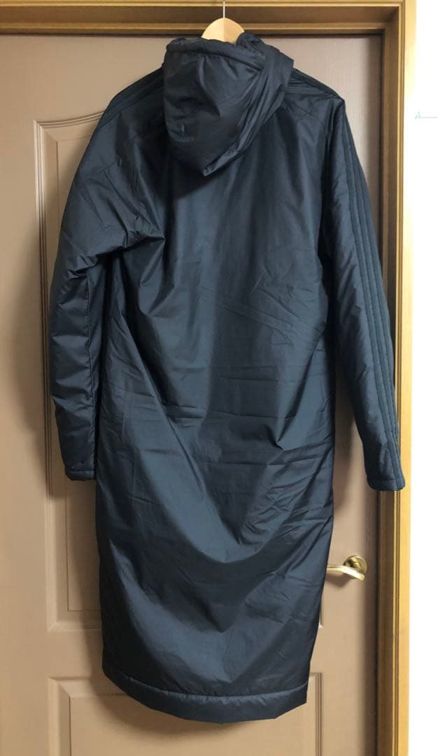 adidas ロングボアコート ブラック　Sサイズ