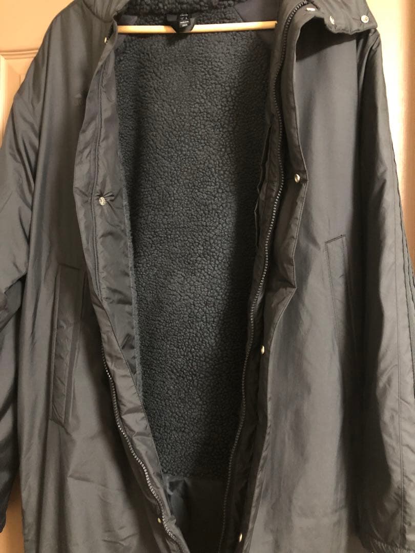 adidas ロングボアコート ブラック　Sサイズ