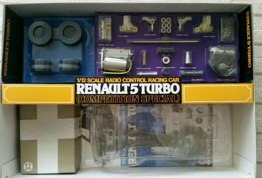未開封味組み立て　当時物　タミヤ　ラジコン　ルノーサンクターボ　おまけ付き