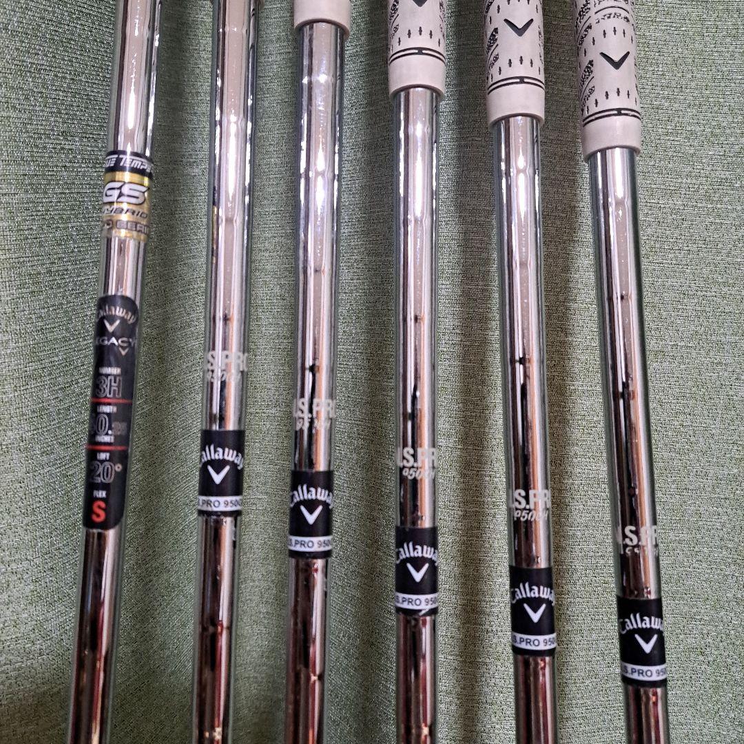 キャロウェイ.レガシーX-HOT. アイアン6番～PWとレガシー20度UT6本。
