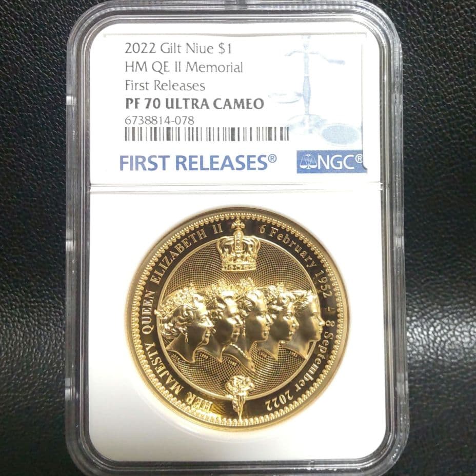 【最高鑑定】2022年 エリザベス2世追悼記念 FR NGC PF70UC レア