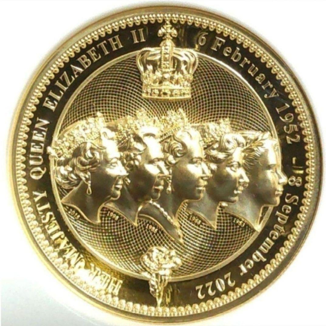 【最高鑑定】2022年 エリザベス2世追悼記念 FR NGC PF70UC レア