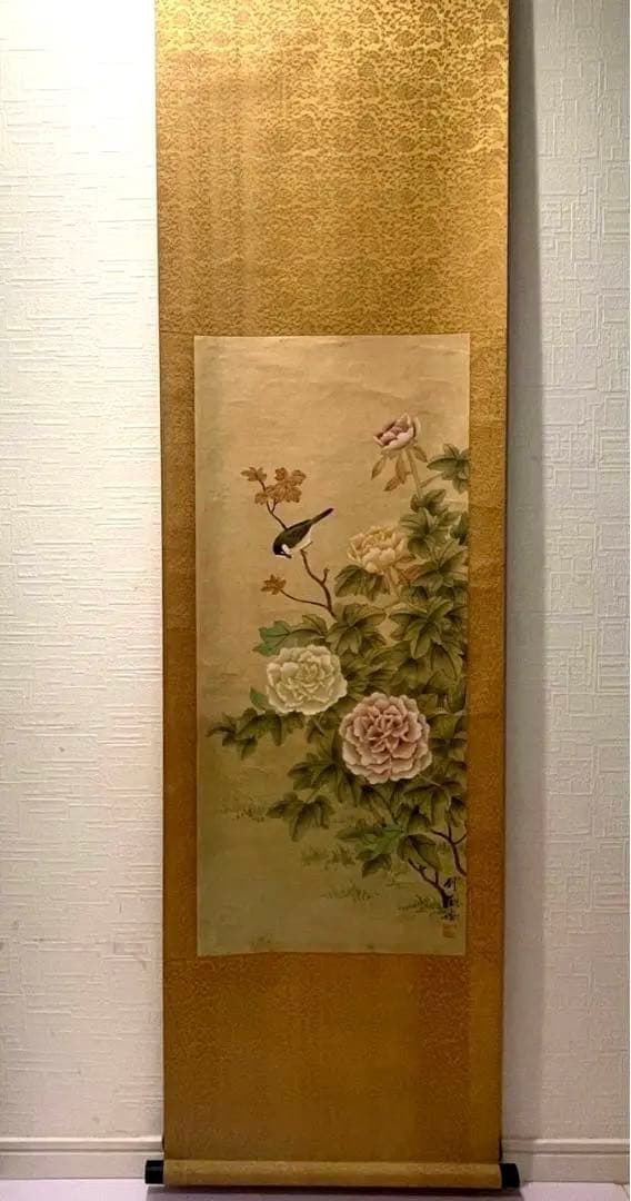 中国美術　張剑萍 在銘 掛け軸 アンティーク 書画 肉筆紙本。