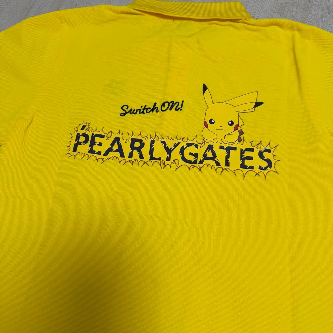 PEARLYGATES ピカチュウ ゴルフポロシャツ イエロー Lサイズ