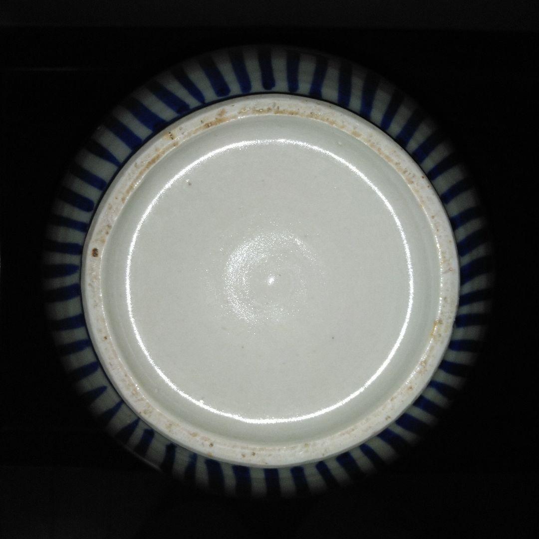 NO640 会津本郷焼　染付け徳利　笹竹文