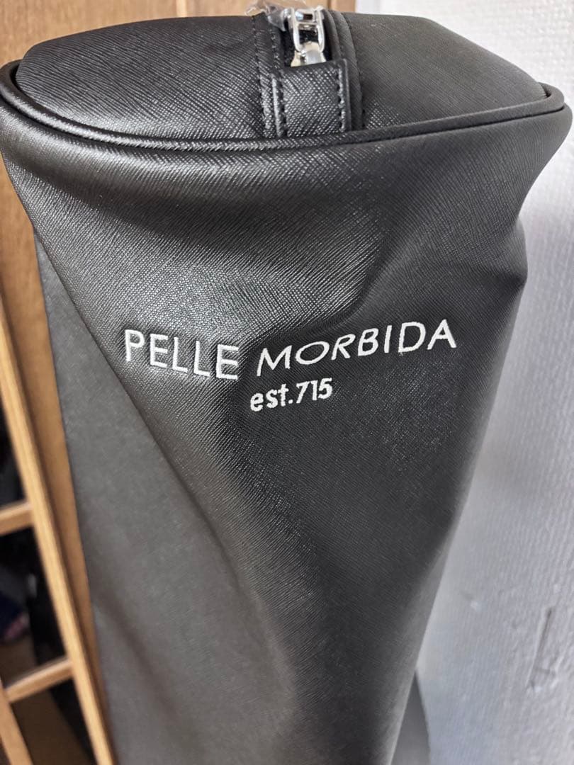 【未使用】ペッレモルビダ PELLE MORBIDA スタンドキャディバッグ 黒