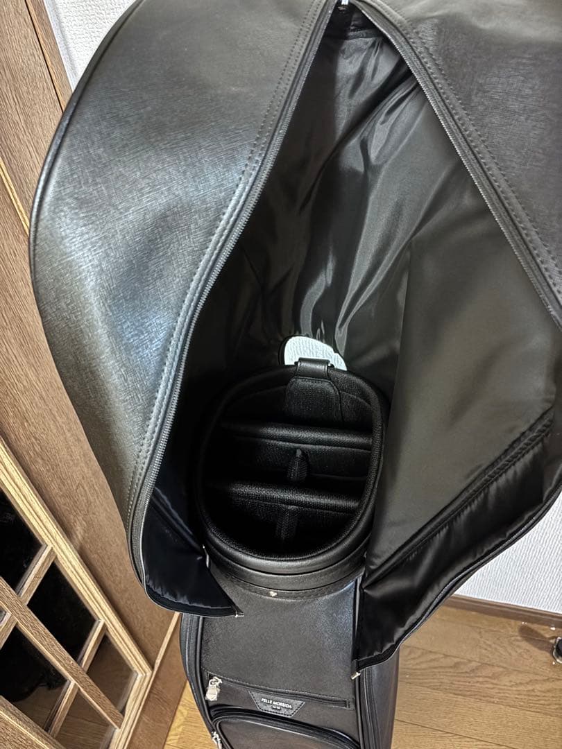 【未使用】ペッレモルビダ PELLE MORBIDA スタンドキャディバッグ 黒