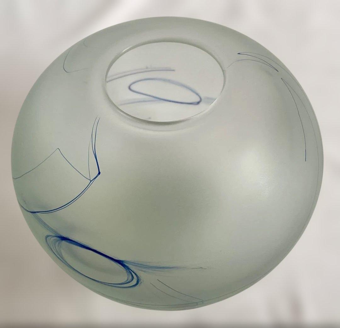 米原 眞司「ラインドローイング」②1990年代球体ガラス花瓶