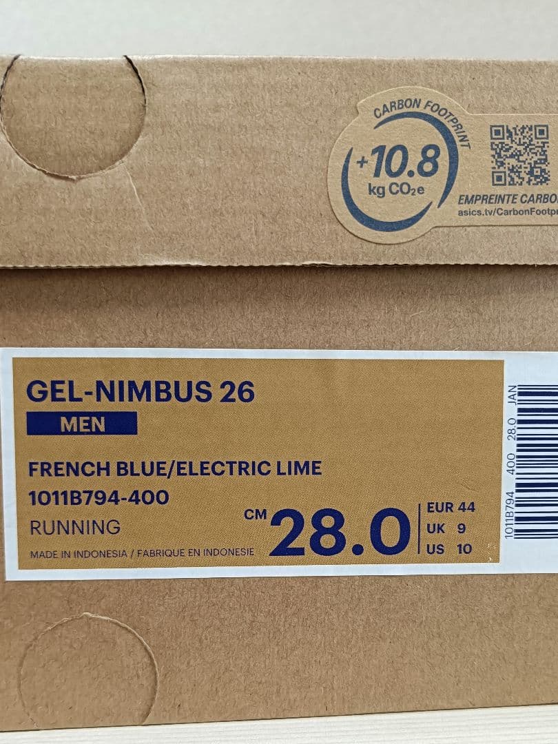 新品　asics　アシックス　Gel-Nimbus ランニングシューズ　28cm