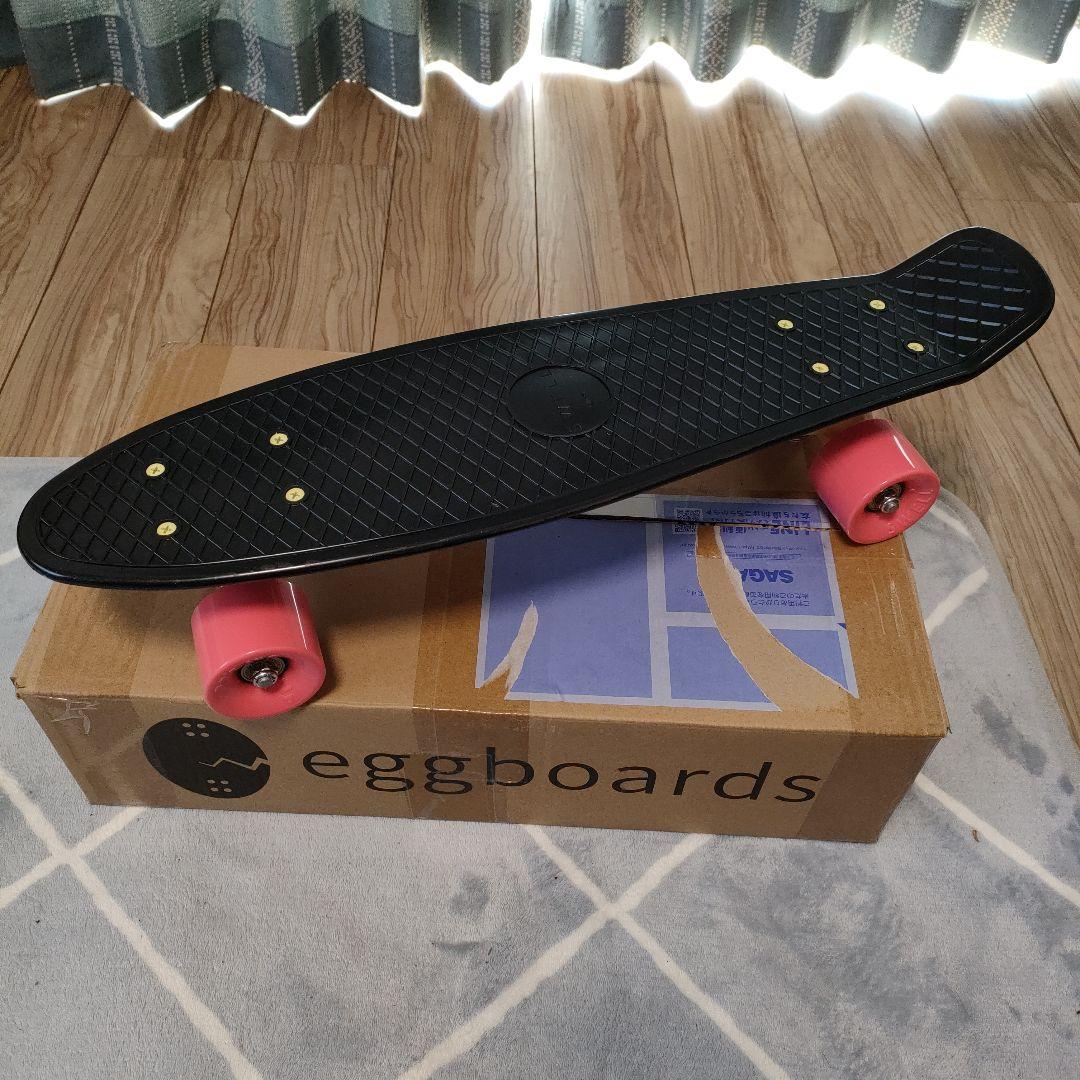 SWELL スケートボード ブラックデッキ 魚デザイン