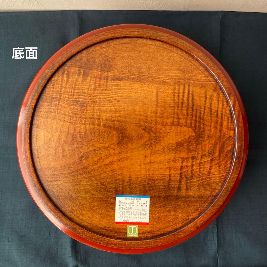 木製　漆器　丸型　重箱　5段重　朱塗り　四国塗　後藤塗　寿司桶　蓋物　日本製