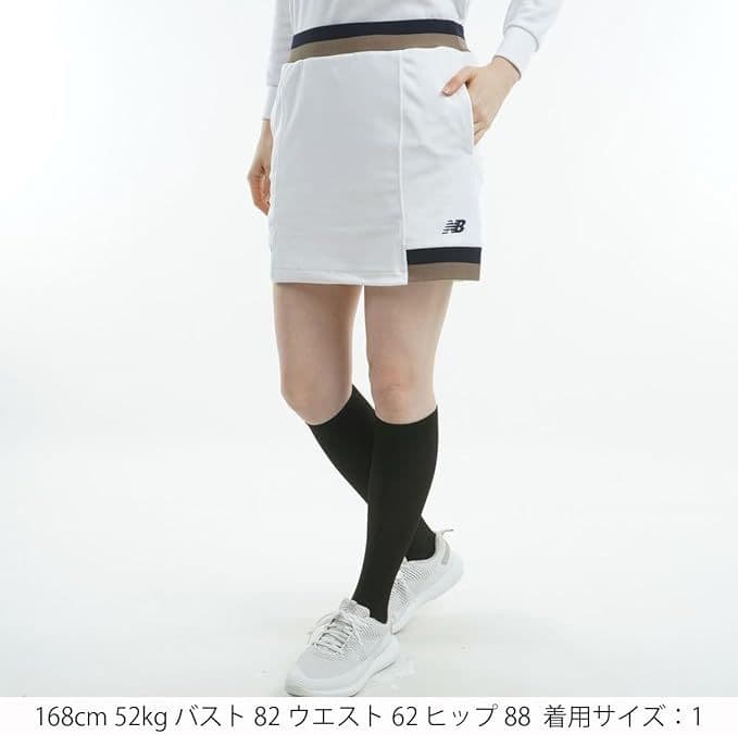 ニューバランス スカート レディース ゴルフウェア 秋冬用 白