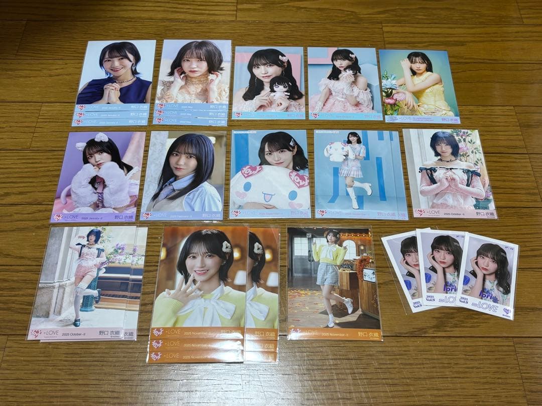 ＝LOVE イコラブ 野口衣織 生写真 ミニフォトカード まとめ売り
