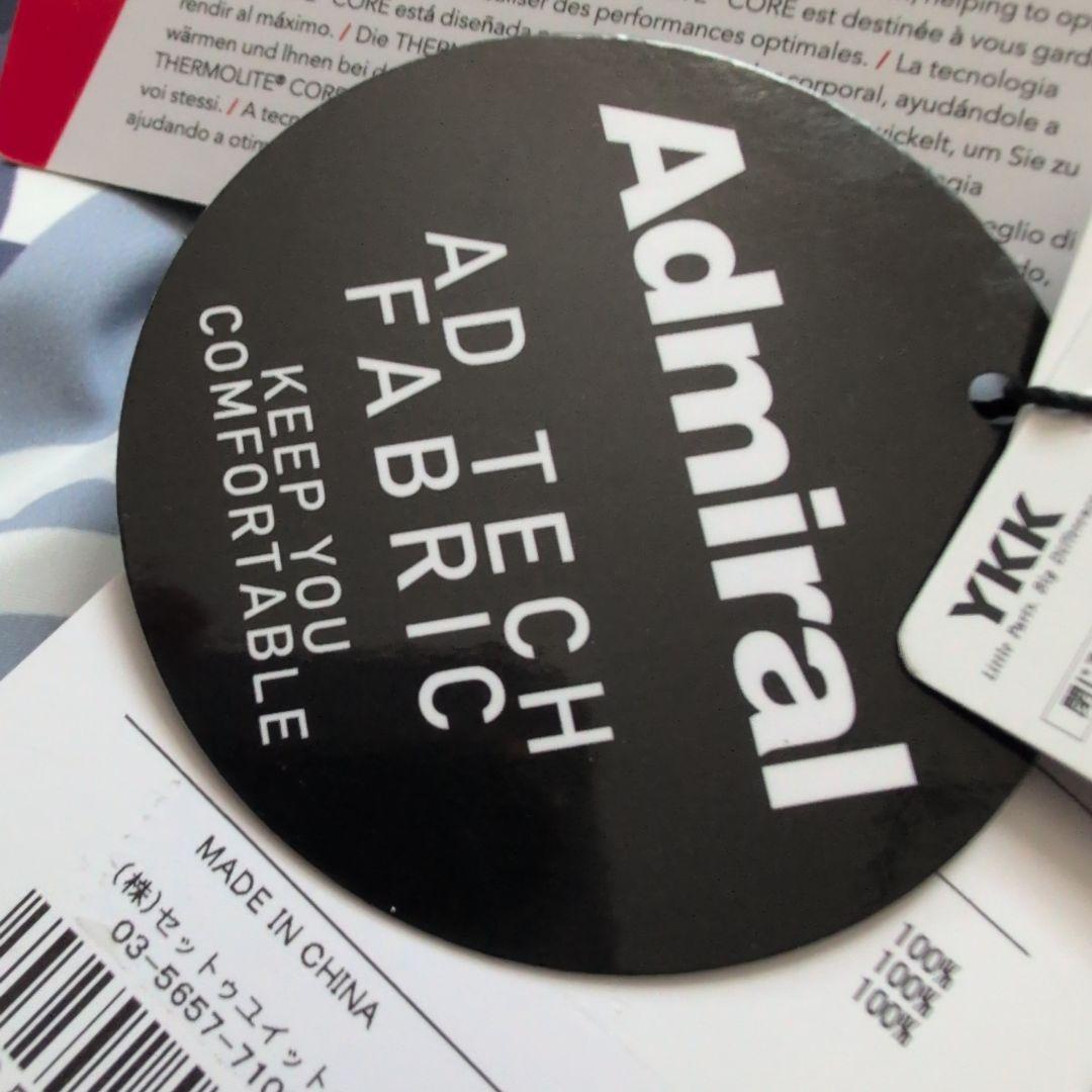 【未使用タグ付き】アドミラルゴルフ　モノグラムダウンジャケットパーカー　L