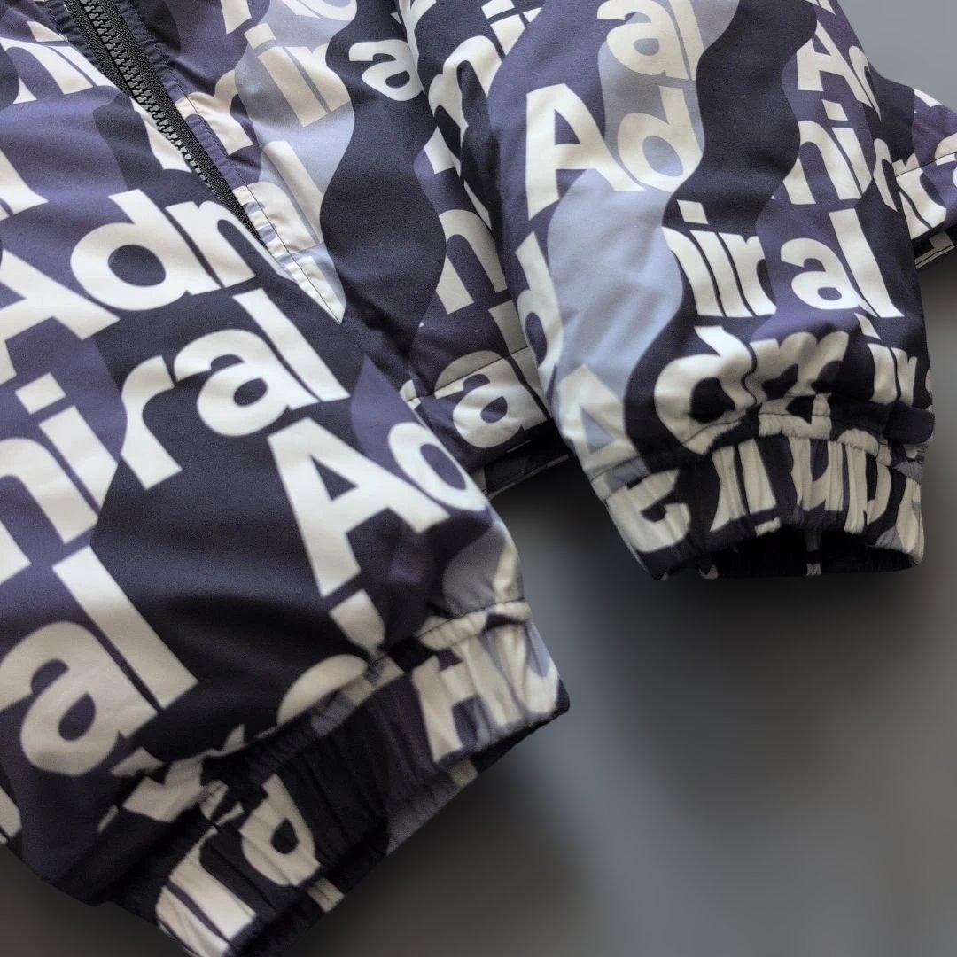 【未使用タグ付き】アドミラルゴルフ　モノグラムダウンジャケットパーカー　L
