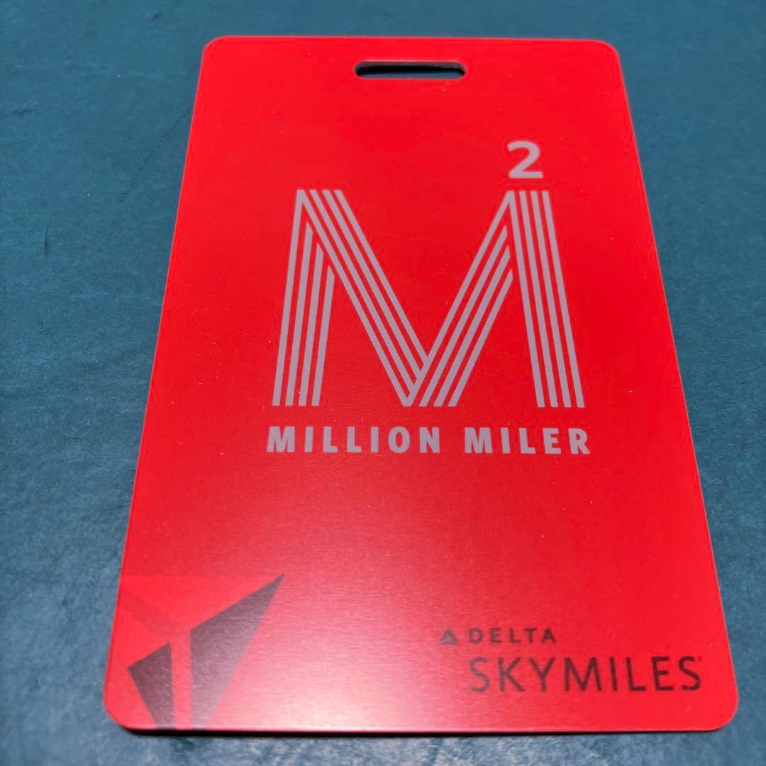 ☆希少☆ デルタ航空　2ミリオンマイラー　荷物タグ1枚