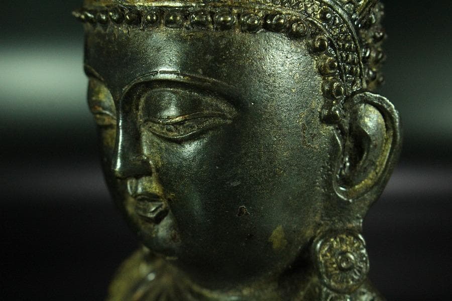 仏教美術 中国美術 仏像 古美術(K-LC975)