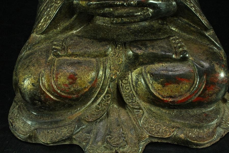 仏教美術 中国美術 仏像 古美術(K-LC975)